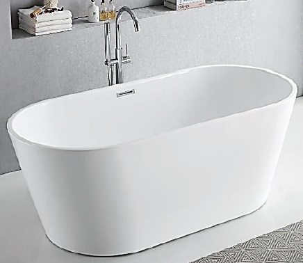 Slim-Line Free Standing Bathtub In 1350mm Length - NST-010-1350